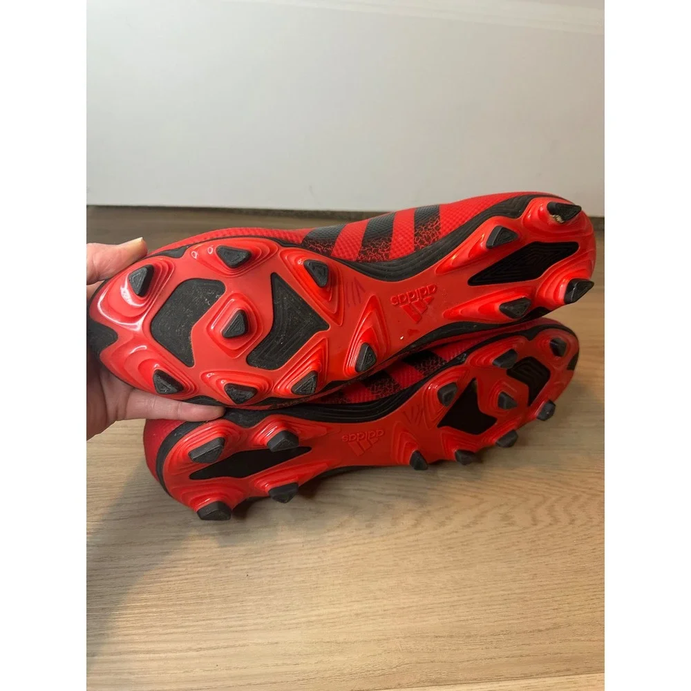Adidas Predator Freak .4 FxG Soccer Cleats Red Black Yellow Mens 13.5 FY0625